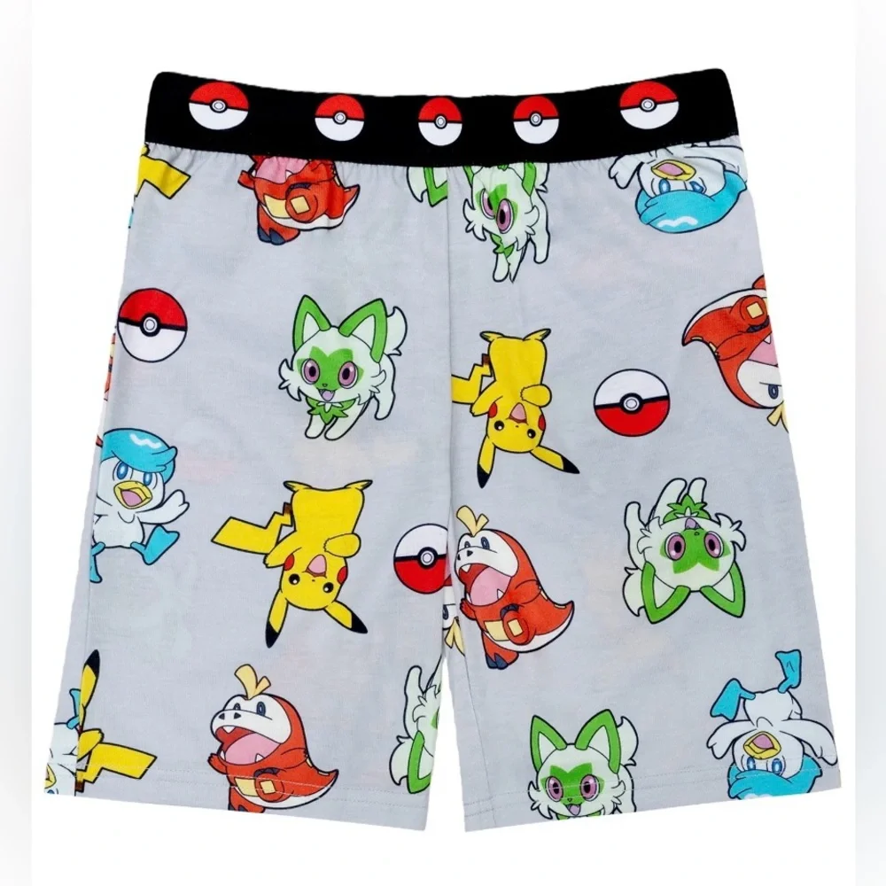 NWT Pokémon Boys 2-Piece Pajama Set XS 4/5 Pikachu Short Sleeve‎ Sleepwear